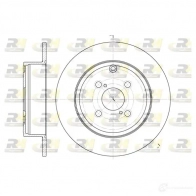 Тормозной диск ROADHOUSE DSX6 70500 6705.00 KP86MK0 Toyota Corolla (E120) 9 Хэтчбек 2.0 D 4D (CDE120R. CDE120L) 110 л.с. 2002 – 2006