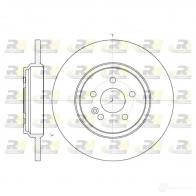 Тормозной диск ROADHOUSE DS X663100 6631.00 Mercedes M-Class (W163) 1 Кроссовер 2.7 ML 270 CDI (1613) 163 л.с. 1999 – 2005 FSF1D