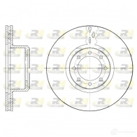 Тормозной диск ROADHOUSE US0QA2 61673.10 DSX61673 10 Iveco Daily 4 Фургон 35C10 95 л.с. 2006 – 2011