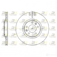 Тормозной диск ROADHOUSE 61051.10 DARQ8 Citroen C6 1 (TD, PF3) 2005 – 2012 DSX610 5110