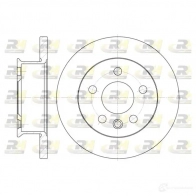 Тормозной диск ROADHOUSE D SX641400 Volkswagen Transporter (T4) 4 Грузовик 1.9 TD 68 л.с. 1992 – 2003 6414.00 TNL2TT1