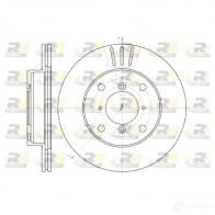 Тормозной диск ROADHOUSE 7196X1 6143.10 Suzuki Swift DSX614 310