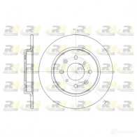 Тормозной диск ROADHOUSE Honda Insight 2 (ZE2, 3) Хэтчбек 1.3 Hybrid (ZE28. ZE2) 88 л.с. 2009 – 2025 DSX6 146100 V4WH67M 61461.00