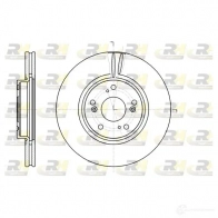 Тормозной диск ROADHOUSE 61218.10 DSX6 121810 1B19D Honda CR-V 2 (RD) Кроссовер 2.2 CTDi (RD9) 140 л.с. 2005 – 2006