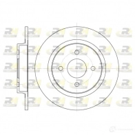 Тормозной диск ROADHOUSE 8HE857 Ford Focus 1 Хэтчбек 2.0 RS 215 л.с. 2002 – 2004 6759.00 DSX6 75900