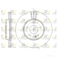 Тормозной диск ROADHOUSE H5FIYU2 DSX 631310 Mercedes C-Class (S202) 1 Универсал 2.2 C 200 T CDI (2094) 102 л.с. 1998 – 2001 6313.10
