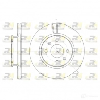 Тормозной диск ROADHOUSE DS X6142410 61424.10 UAQZ0L Hyundai i20 (PB) 1 2008 – 2015