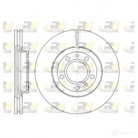 Тормозной диск ROADHOUSE 8DPAZP Opel Antara (D) 1 Кроссовер 2.4 140 л.с. 2008 – 2011 D SX686910 6869.10