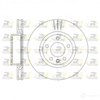 Тормозной диск ROADHOUSE FP3BL 6339.10 Opel Omega (B) 2 Седан 3.0 V6 (F69) 211 л.с. 1994 – 2001 DSX633 910