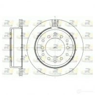 Тормозной диск ROADHOUSE DSX6956 10 BV2Y5GH 6956.10 1462006