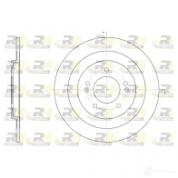 Тормозной диск ROADHOUSE DSX6143 700 61437.00 Hyundai i40 (CW, VF) 1 Универсал 1.6 GDI 135 л.с. 2011 – 2025 1FACQB