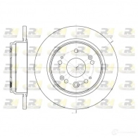 Тормозной диск ROADHOUSE Honda Edix 1 (BE) 2004 – 2009 DSX6 91200 3V7ZU6 6912.00