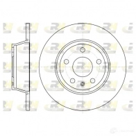 Тормозной диск ROADHOUSE 61214.00 DSX6121 400 Audi TT (8J) 2 2006 – 2014 ZK2KUN