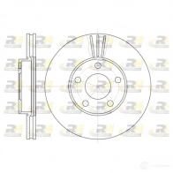 Тормозной диск ROADHOUSE AO67FU 1461619 6549.10 DSX65491 0