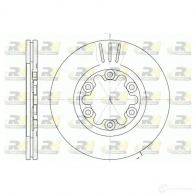 Тормозной диск ROADHOUSE DSX69 5710 3H3DKB9 Ford Ranger 4 (ER, EQ) Пикап 2.5 D 4x4 78 л.с. 1999 – 2002 6957.10