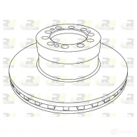 Тормозной диск ROADHOUSE NSX1233.20 1233 .20 NSX123320 Audi A8 (D3) 2 2002 – 2009
