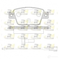 Тормозные колодки дисковые, комплект ROADHOUSE 25527 2861.12 Fiat Stilo (192) 1 Универсал 1.9 JTD 115 л.с. 2003 – 2008 2 5526