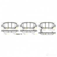 Тормозные колодки дисковые, комплект ROADHOUSE Infiniti M 2876.21 D1288 -8405 PSX287621