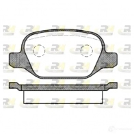 Тормозные колодки дисковые, комплект ROADHOUSE Fiat Linea D1492-8692 2727.10 2351 7