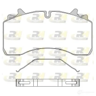 Тормозные колодки дисковые, комплект ROADHOUSE JSX 21075.00 1462593 2 1075.00 29158