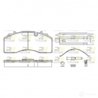 Тормозные колодки дисковые, комплект ROADHOUSE 29227 JSX 21415.80 1462614 2 1415.80