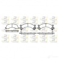 Тормозные колодки дисковые, комплект ROADHOUSE D675-7425 2394.00 D546-74 25 573190758