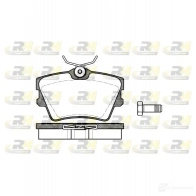 Тормозные колодки дисковые, комплект ROADHOUSE 21 882 D706-7580 2591.00 Volkswagen Transporter (T4) 4 Автобус 2.4 D Syncro 78 л.с. 1992 – 1998