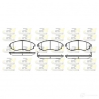 Тормозные колодки дисковые, комплект ROADHOUSE 2 1725 2318.12 SsangYong Korando (KJ) 2 Кроссовер 2.9 TD 120 л.с. 1998 – 2006 21726