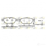 Тормозные колодки дисковые, комплект ROADHOUSE 21441.02 PSX2144102 D15 49-8758 Audi A8 (D4) 3 Седан 3.0 Tfsi Quattro 310 л.с. 2011 – 2018