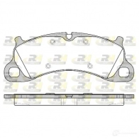 Тормозные колодки дисковые, комплект ROADHOUSE D1664-8892 2 5003 Porsche 911 (991) 5 Кабриолет 3.8 Carrera 4S / 4 GTS 430 л.с. 2012 – 2024 21542.00