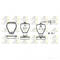 Тормозные колодки дисковые, комплект ROADHOUSE 21454 2508.22 Audi A6 (C5) 2 Универсал 1.8 T Quattro 180 л.с. 1997 – 2005 21 452