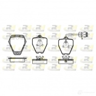 Тормозные колодки дисковые, комплект ROADHOUSE 21454 Audi A6 (C4) 1 Седан 2.2 S6 Turbo Quattro 230 л.с. 1994 – 1997 2508.12 2145 2