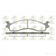 Тормозные колодки дисковые, комплект ROADHOUSE PSX257300 1459061 2573.00 D655 -7535