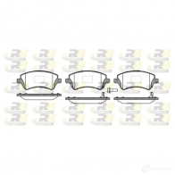 Тормозные колодки дисковые, комплект ROADHOUSE 23767 23 766 2822.12 Toyota Corolla (E120) 9 Хэтчбек 2.0 D 4D (CDE120R. CDE120L) 116 л.с. 2003 – 2007