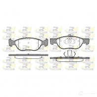 Тормозные колодки дисковые, комплект ROADHOUSE Fiat Punto (188) 2 Хэтчбек 1.9 JTD 101 л.с. 2003 – 2012 21928 2587.00 219 27