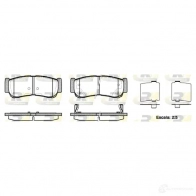 Тормозные колодки дисковые, комплект ROADHOUSE 2 4488 Hyundai Santa Fe (DM) 3 Кроссовер 2.2 CRDi 4WD 197 л.с. 2012 – 2015 21239.02 24489