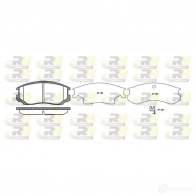 Тормозные колодки дисковые, комплект ROADHOUSE Mitsubishi Lancer 6 (C6, C7) 1990 – 1993 PSX235722 2357.22 2 1650