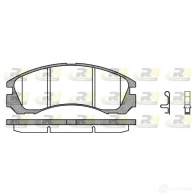 Тормозные колодки дисковые, комплект ROADHOUSE Mitsubishi Outlander 2 (CW) Кроссовер 2.4 (CW5W) 170 л.с. 2006 – 2012 IZTC7LT 2354.32 PSX23543 2