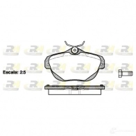 Тормозные колодки дисковые, комплект ROADHOUSE 2 4462 21203.00 Citroen C6 1 (TD, PF3) 2005 – 2012 PSX2120300