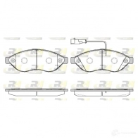 Тормозные колодки дисковые, комплект ROADHOUSE 21237.11 PSX2123711 Fiat Ducato 244 68