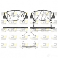 Тормозные колодки дисковые, комплект ROADHOUSE 2 5757 Hyundai Veloster (FS) 1 Купе 1.6 MPI 132 л.с. 2011 – 2025 D1432-8549 21412.02