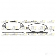 Тормозные колодки дисковые, комплект ROADHOUSE PSX28600 2 ECH300O Fiat Stilo (192) 1 Хэтчбек 1.9 JTD 126 л.с. 2003 – 2006 2860.02