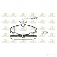 Тормозные колодки дисковые, комплект ROADHOUSE 2 1724 PSX260304 Peugeot 406 1 (8B) Седан 1.8 16V 110 л.с. 1995 – 2000 2603.04