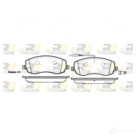 Тормозные колодки дисковые, комплект ROADHOUSE 21393.02 248 39 Fiat Ulysse (179) 2 Минивэн 2.2 JTD 163 л.с. 2008 – 2011 24840