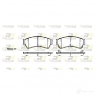 Тормозные колодки дисковые, комплект ROADHOUSE 2 4582 Mazda 6 (GH) 2 Хэтчбек 2.0 MZR 155 л.с. 2010 – 2012 24629 21196.02