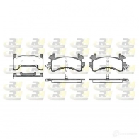 Тормозные колодки дисковые, комплект ROADHOUSE 2515.00 D154-7070A Chevrolet Blazer 2 (S10) Кроссовер 5д 4.3 AWD 193 л.с. 1994 – 2005 D138-70 70A