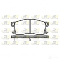 Тормозные колодки дисковые, комплект ROADHOUSE D176-7103 1457638 207 35 2110.00