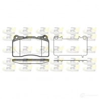 Тормозные колодки дисковые, комплект ROADHOUSE 1459222 D1016-7 919 PSX266610 2666.10