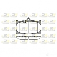 Тормозные колодки дисковые, комплект ROADHOUSE 23 331 Lexus LS (XF30) 3 2000 – 2006 23812 2890.00