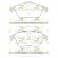 Тормозные колодки дисковые, комплект ROADHOUSE Renault Scenic (JZ) 3 Минивэн 1.4 16V (JZ0F. JZ1V) 131 л.с. 2009 – 2025 2 4710 21350.30 24826